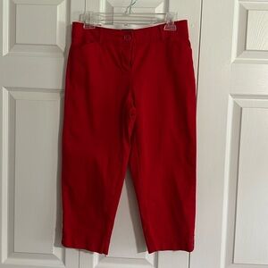 Red Capris pants